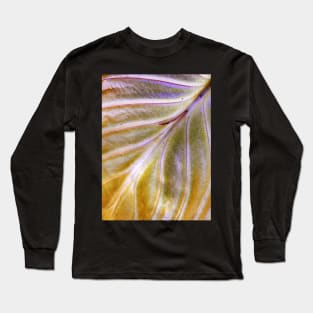 Hosta leaf ~ end of season Long Sleeve T-Shirt